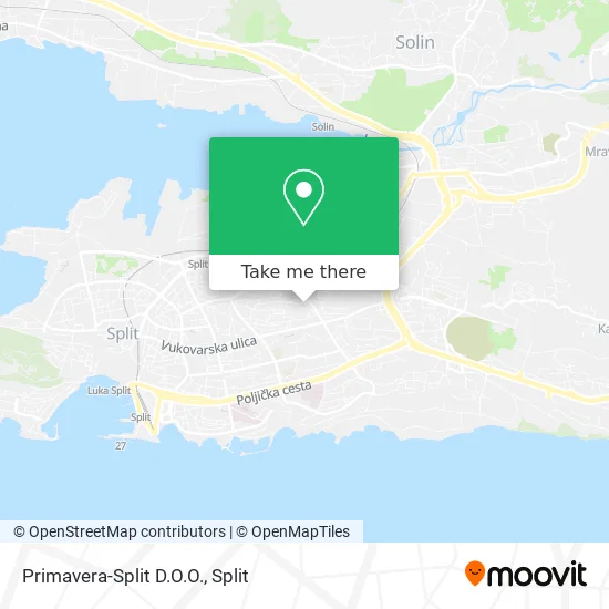 Primavera-Split D.O.O. map
