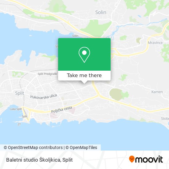 Baletni studio Školjkica map