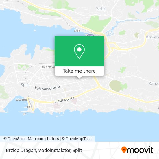 Brzica Dragan, Vodoinstalater map