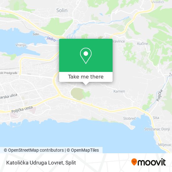 Katolička Udruga Lovret map