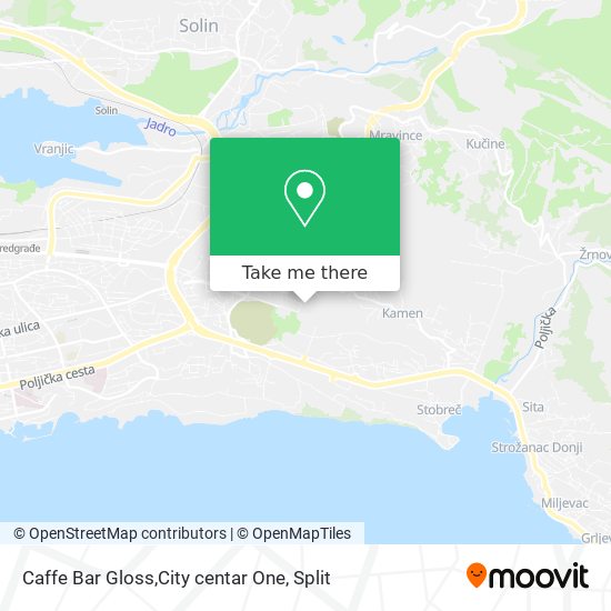 Caffe Bar Gloss,City centar One map