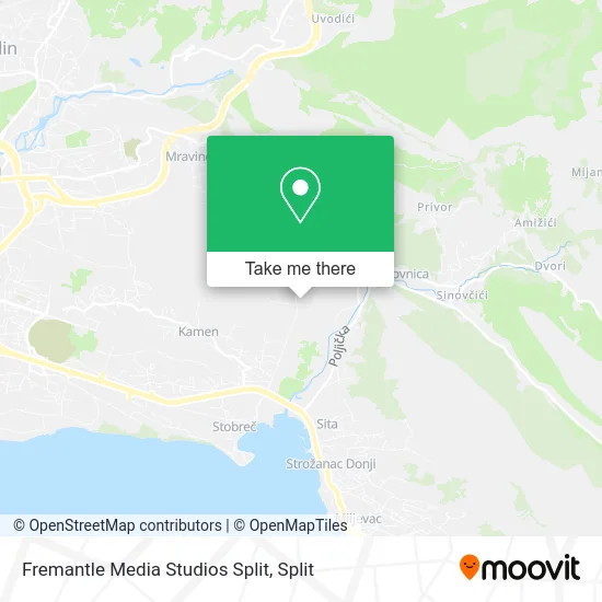 Fremantle Media Studios Split map