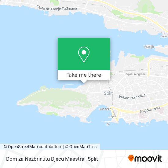 Dom za Nezbrinutu Djecu Maestral map