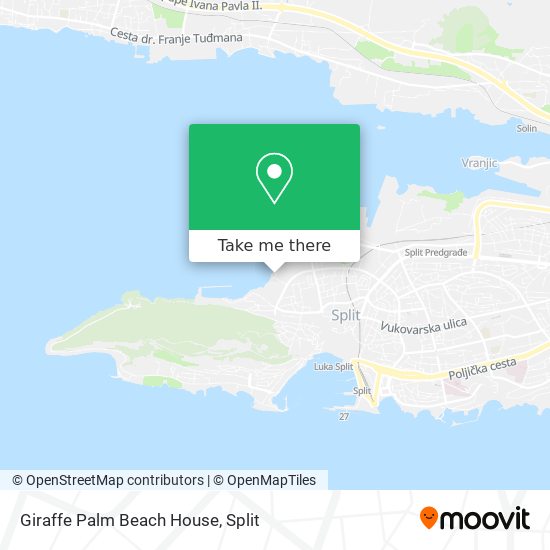 Giraffe Palm Beach House map