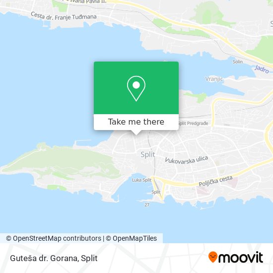 Guteša dr. Gorana map