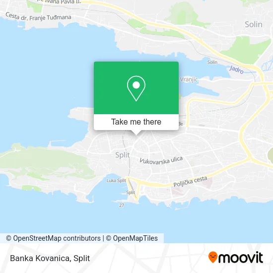 Banka Kovanica map
