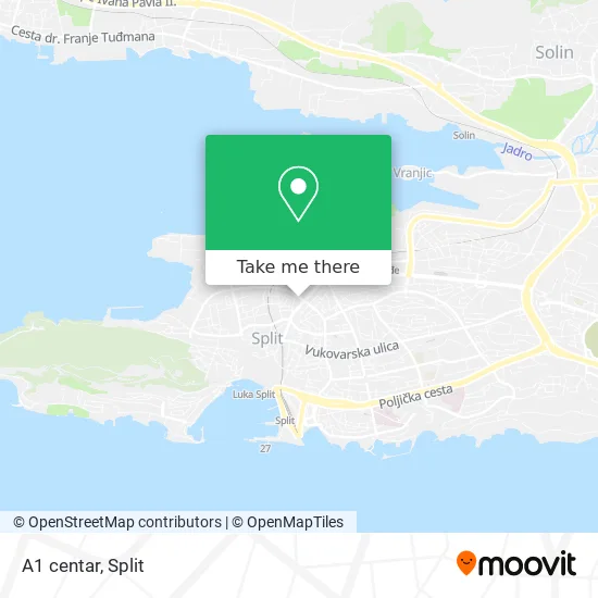 A1 centar map