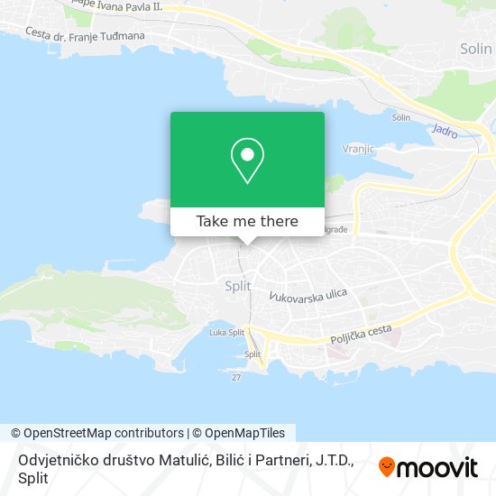 Odvjetničko društvo Matulić, Bilić i Partneri, J.T.D. map