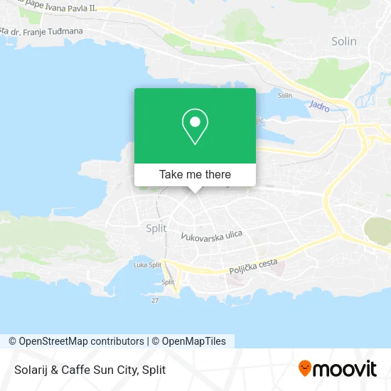 Solarij & Caffe Sun City map
