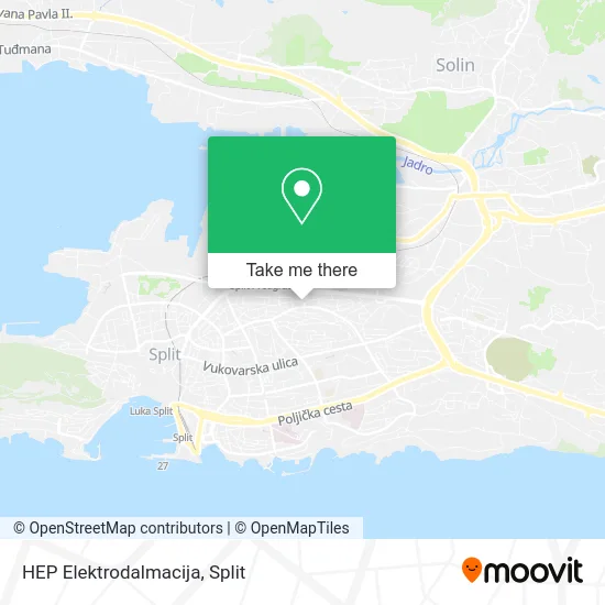 HEP Elektrodalmacija map