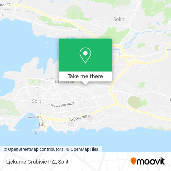 Ljekarne Grubisic Pj2 map