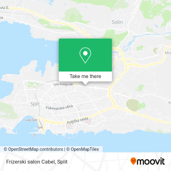 Frizerski salon Cabel map