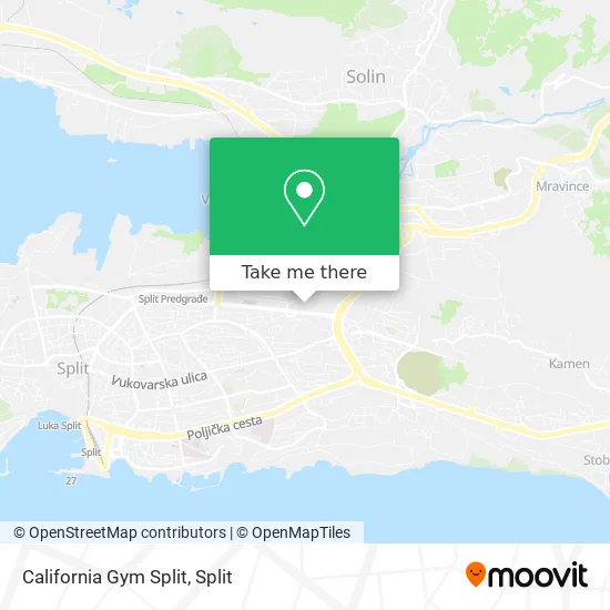 California Gym Split map