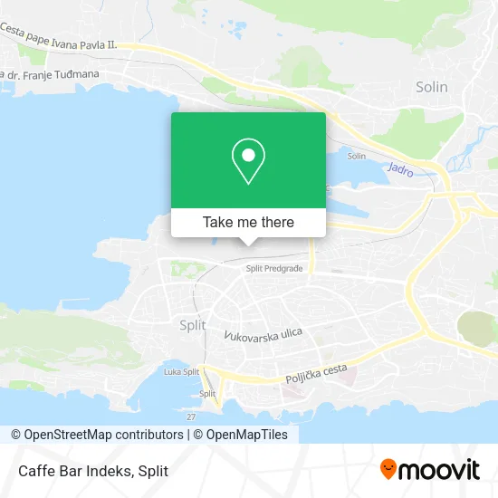 Caffe Bar Indeks map