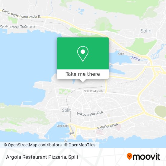Argola Restaurant Pizzeria map