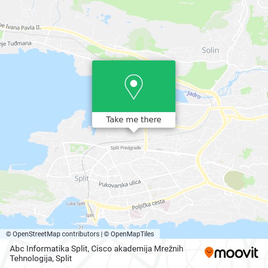 Abc Informatika Split, Cisco akademija Mrežnih Tehnologija map