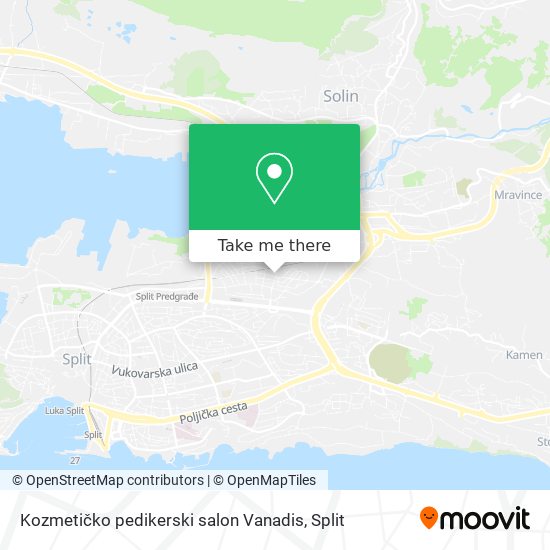 Kozmetičko pedikerski salon Vanadis map