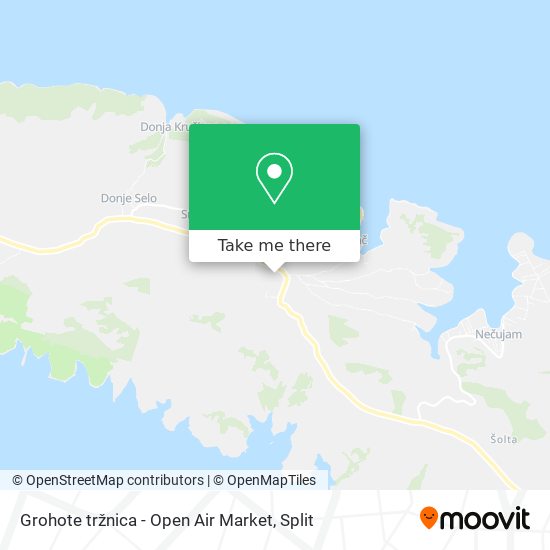 Grohote tržnica - Open Air Market map