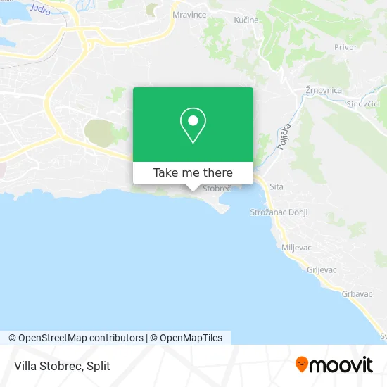 Villa Stobrec map