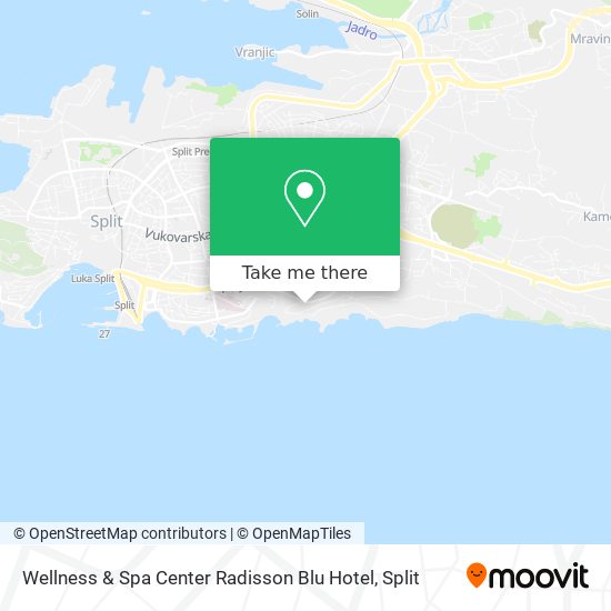 Wellness & Spa Center Radisson Blu Hotel map