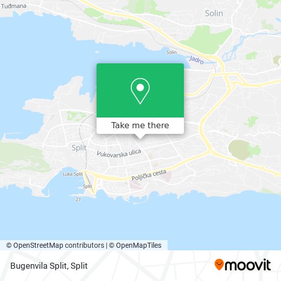 Bugenvila Split map