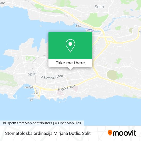 Stomatološka ordinacija Mirjana Dotlić map