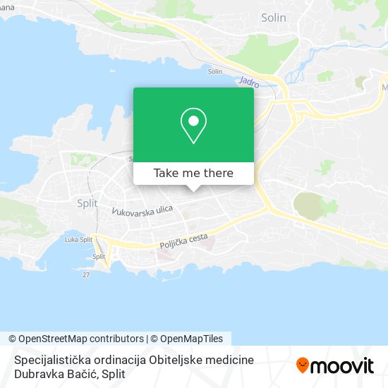 Specijalistička ordinacija Obiteljske medicine Dubravka Bačić map