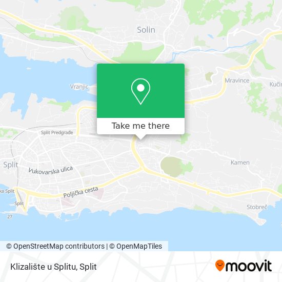 Klizalište u Splitu map
