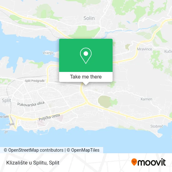 Klizalište u Splitu map