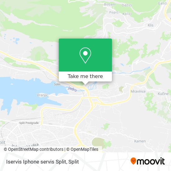 Iservis Iphone servis Split map