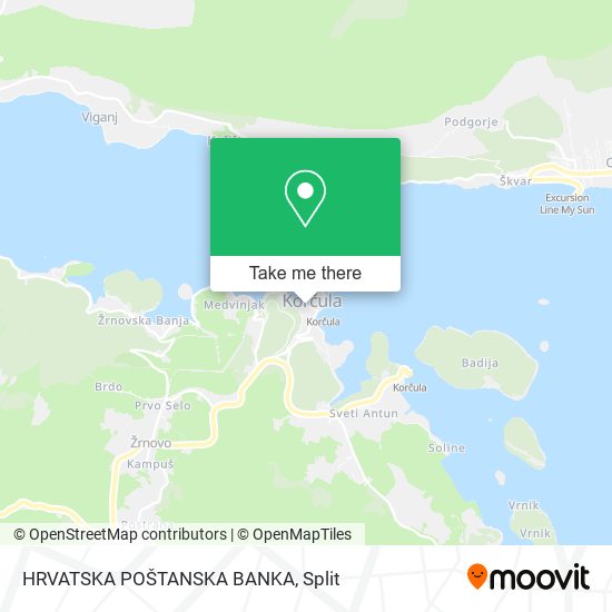 HRVATSKA POŠTANSKA BANKA map