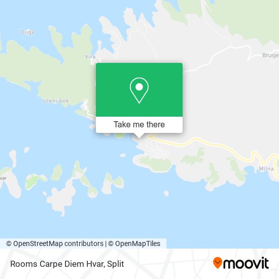 Rooms Carpe Diem Hvar map