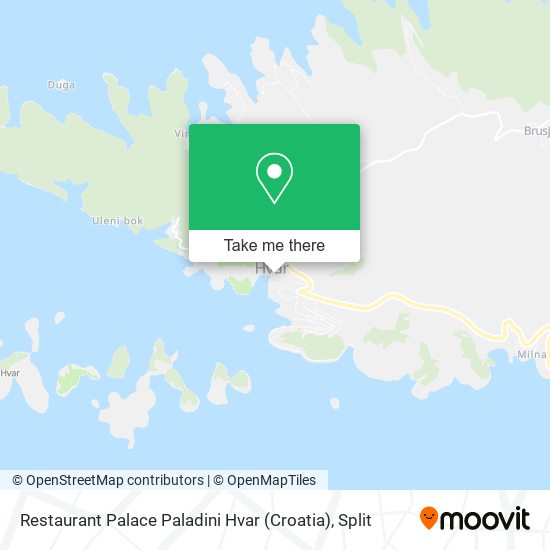 Restaurant Palace Paladini Hvar (Croatia) map