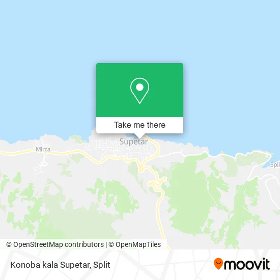 Konoba kala Supetar map
