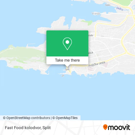 Fast Food kolodvor map