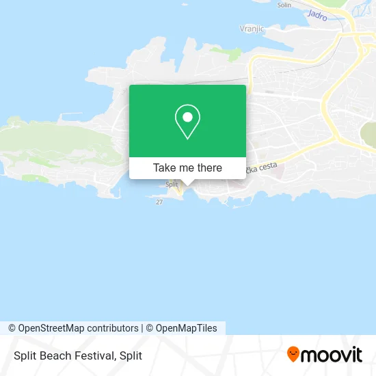 Split Beach Festival map