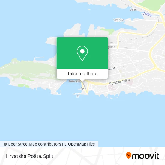 Hrvatska Pošta map