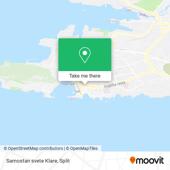 Samostan svete Klare map