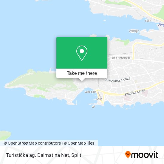 Turistička ag. Dalmatina Net map