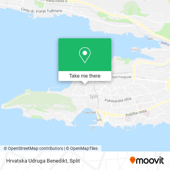 Hrvatska Udruga Benedikt map