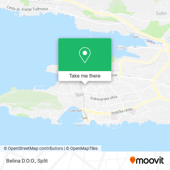 Belina D.O.O. map