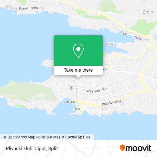 Plivački klub 'Cipal' map