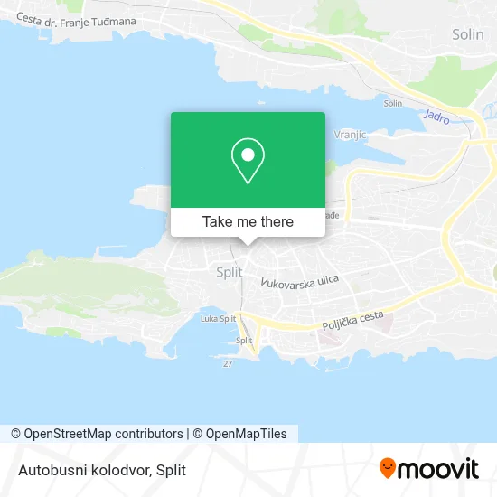 Autobusni kolodvor map