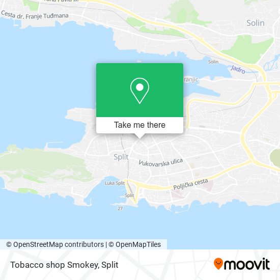 Tobacco shop Smokey map