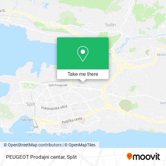 PEUGEOT Prodajni centar map