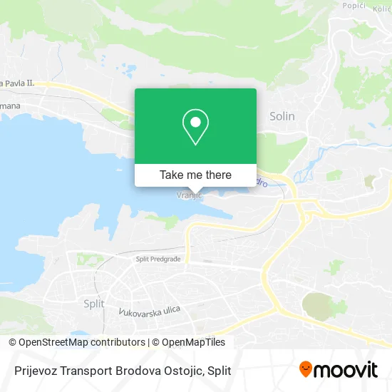 Prijevoz Transport Brodova Ostojic map