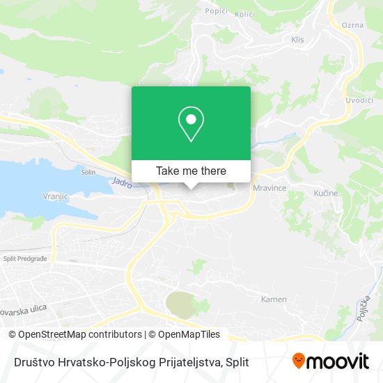 Društvo Hrvatsko-Poljskog Prijateljstva map