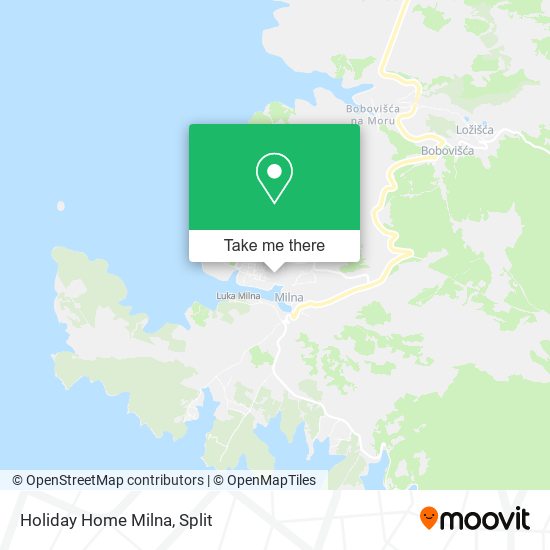 Holiday Home Milna map