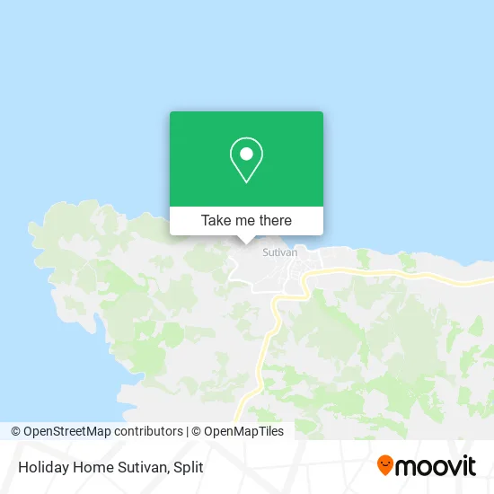 Holiday Home Sutivan map
