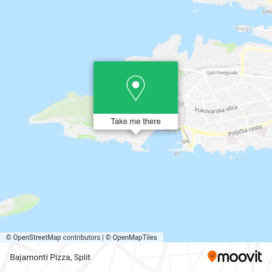 Bajamonti Pizza map